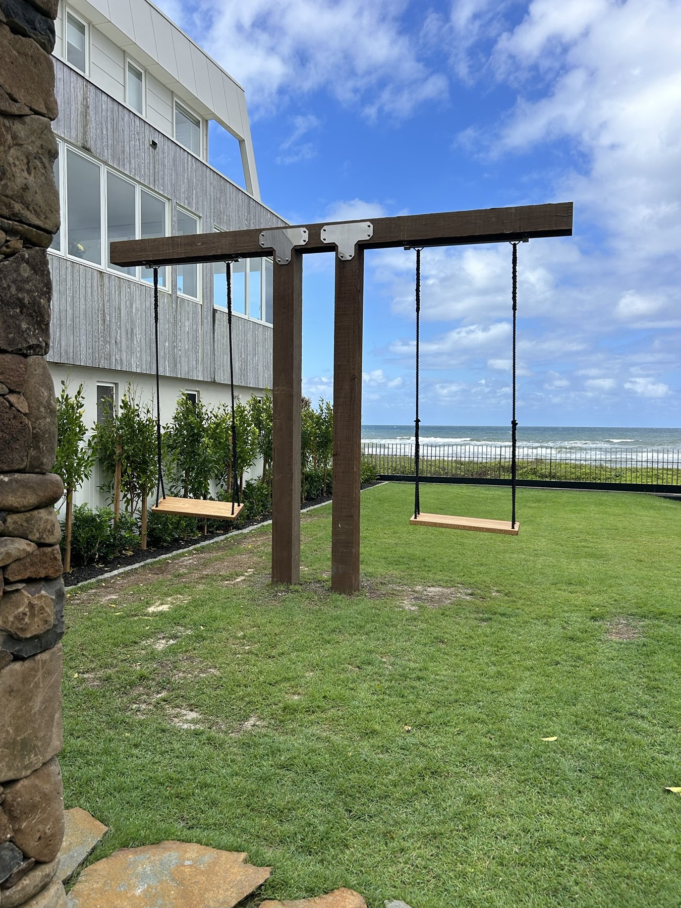 Custom hardwood swings