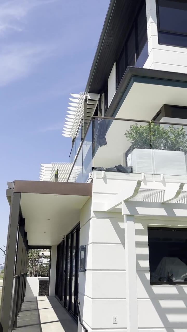 Pergolas and balcony